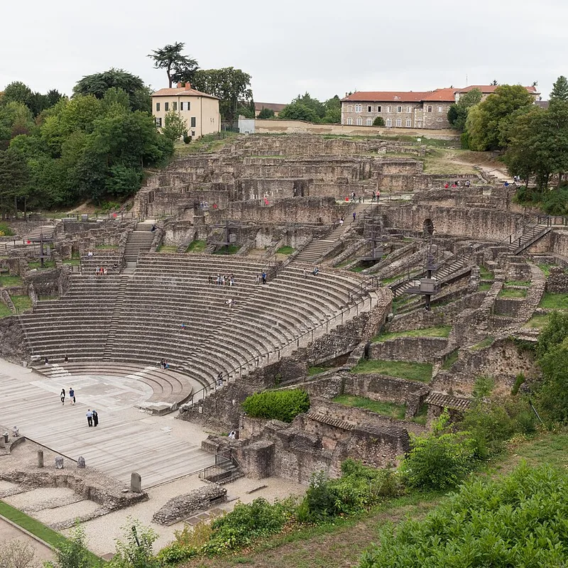 Gradins du théâtre antique de Fourvière
