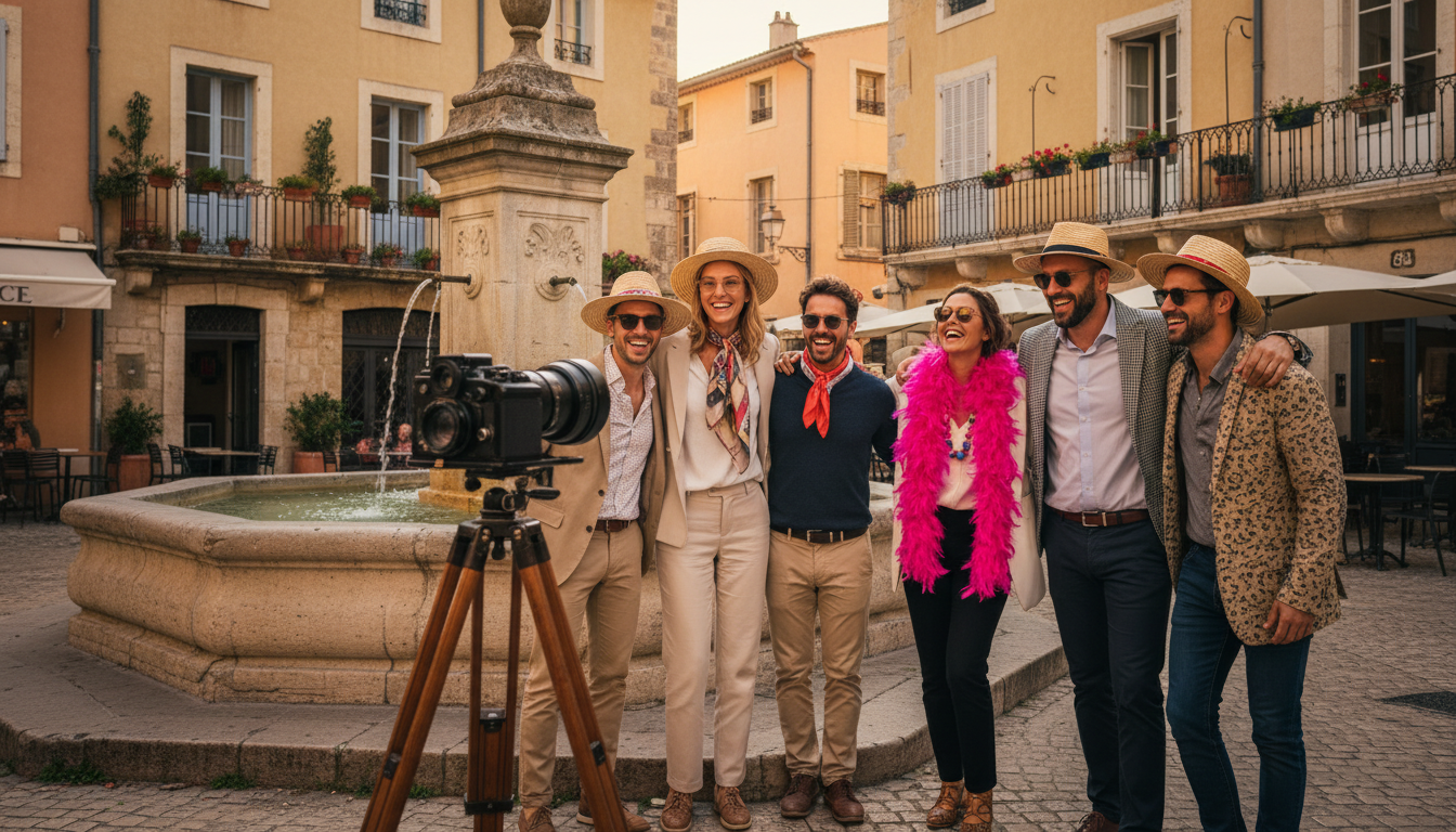 Shooting photo professionnel EVJF EVG dans les rues d'Aix-en-Provence