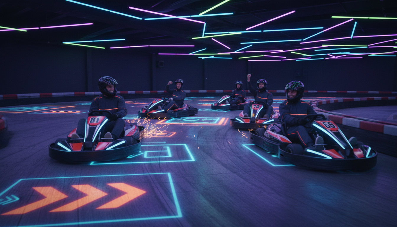 BattleKart Dijon karting réalité augmentée EVG EVJF groupe