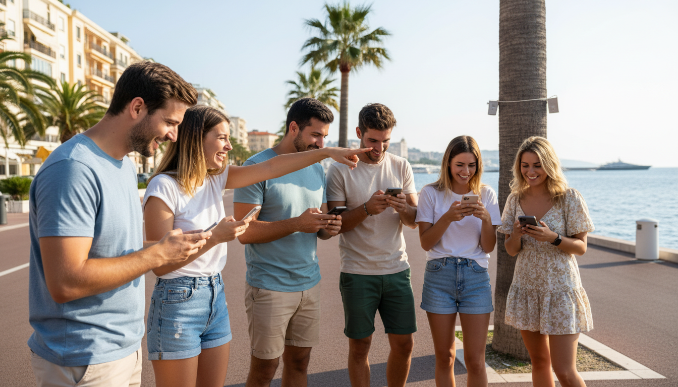 Joueurs Urban Quest sur la Croisette à Cannes EVG EVJF