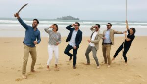 Team building Urban Quest sur la plage du Sillon à Saint-Malo