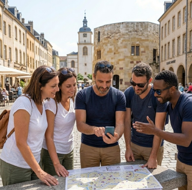 Jeu de piste en amis à Thionville