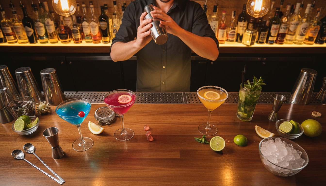 Atelier cocktail mixologie pour EVG EVJF a Annecy