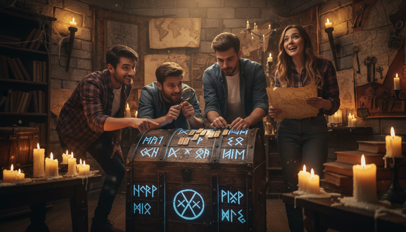 Amis dans un escape game à Aix-en-Provence pour EVG EVJF