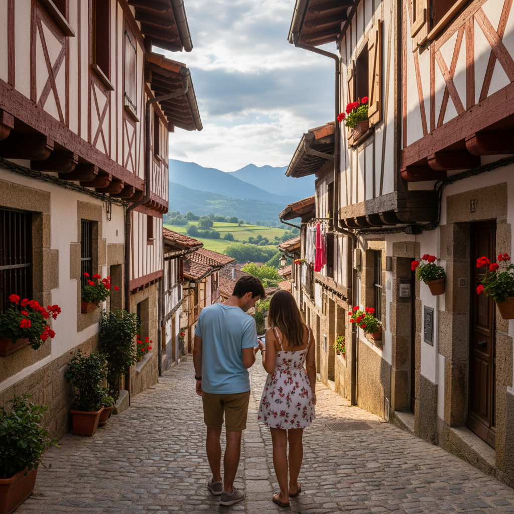 Composition photo Urban Quest - Jeu de piste à Ainhoa