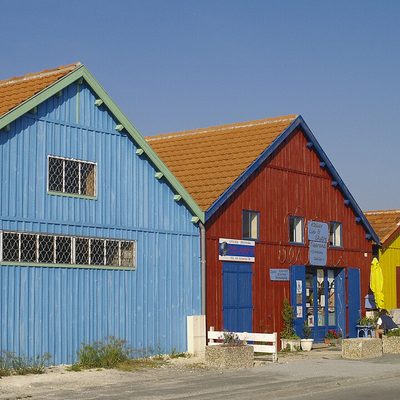 Cabanes ostréicoles colorées